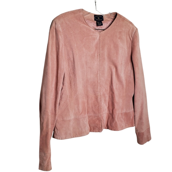 CHELSEA CAMBELL Pink Leather Jacket - Picture 2 of 7